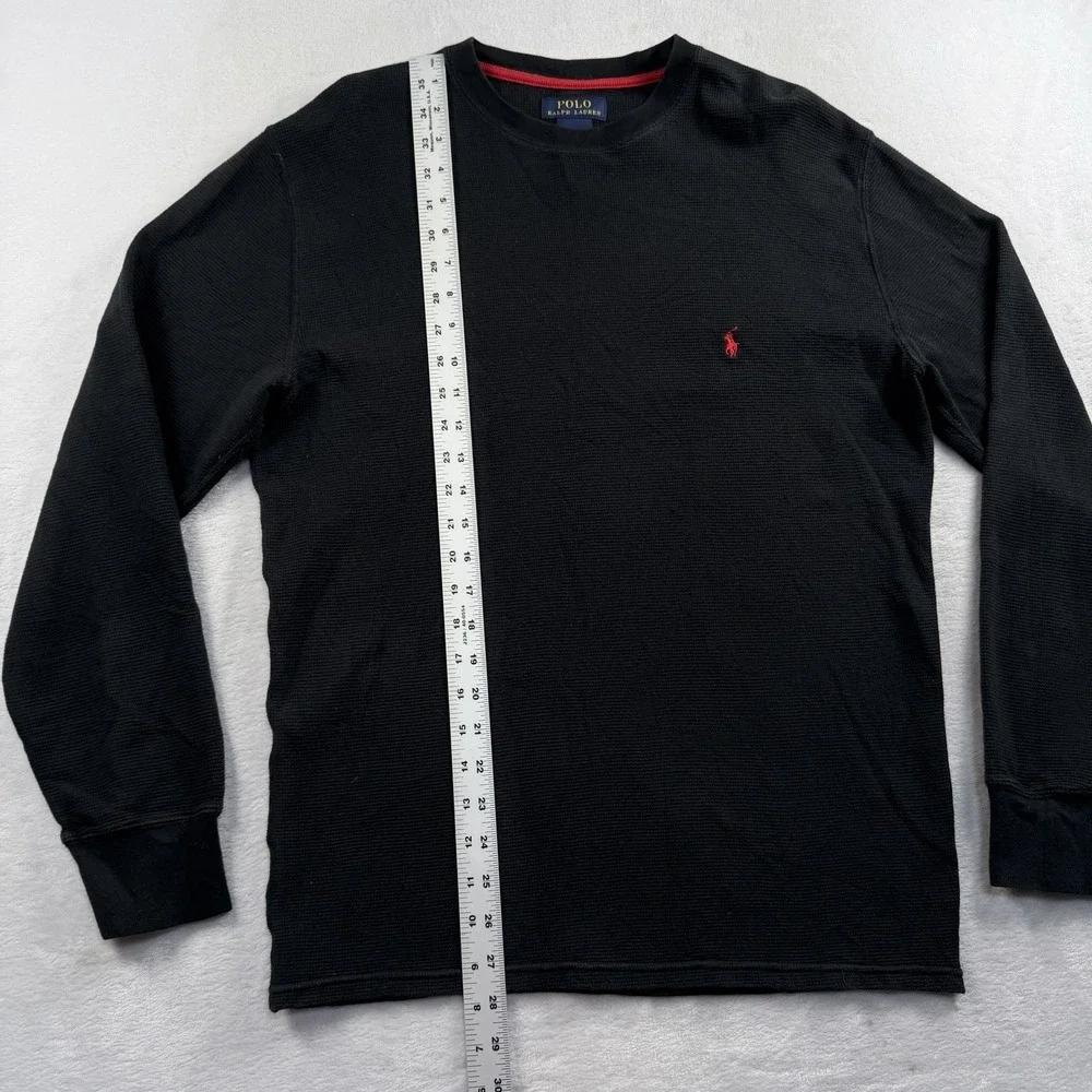 Polo Ralph Lauren Waffle Shirt Mens L Pajama Sleepwear Thermal Embroidered Pony